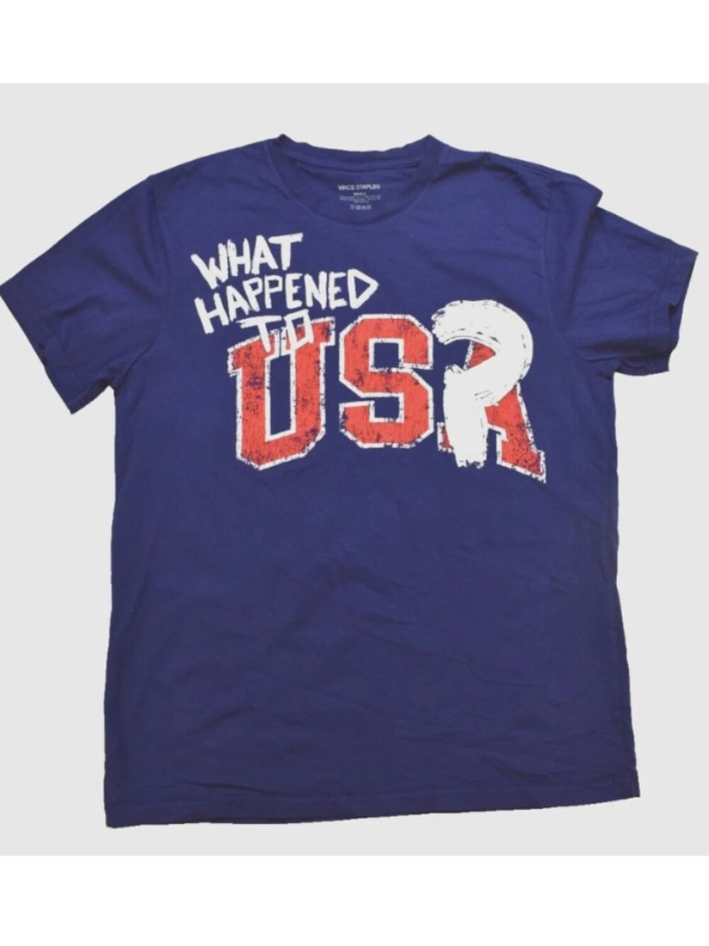 Vince Staples Mens Black In America 2024 Tour Blue Shirt Rapper New Small